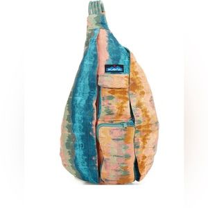 KAVU Original Rope Bag Cotton Crossbody Sling Backpack Coastal Tie Dye Pack